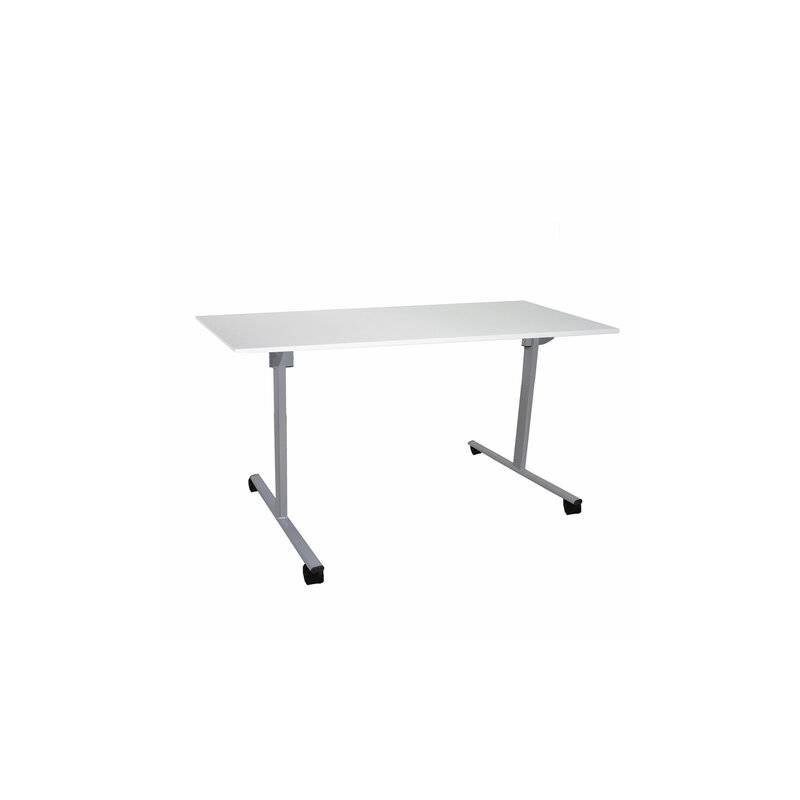 Стол складной "Эверест", 1200х600х760 мм, серый каркас, ЛДСП белая главное фото