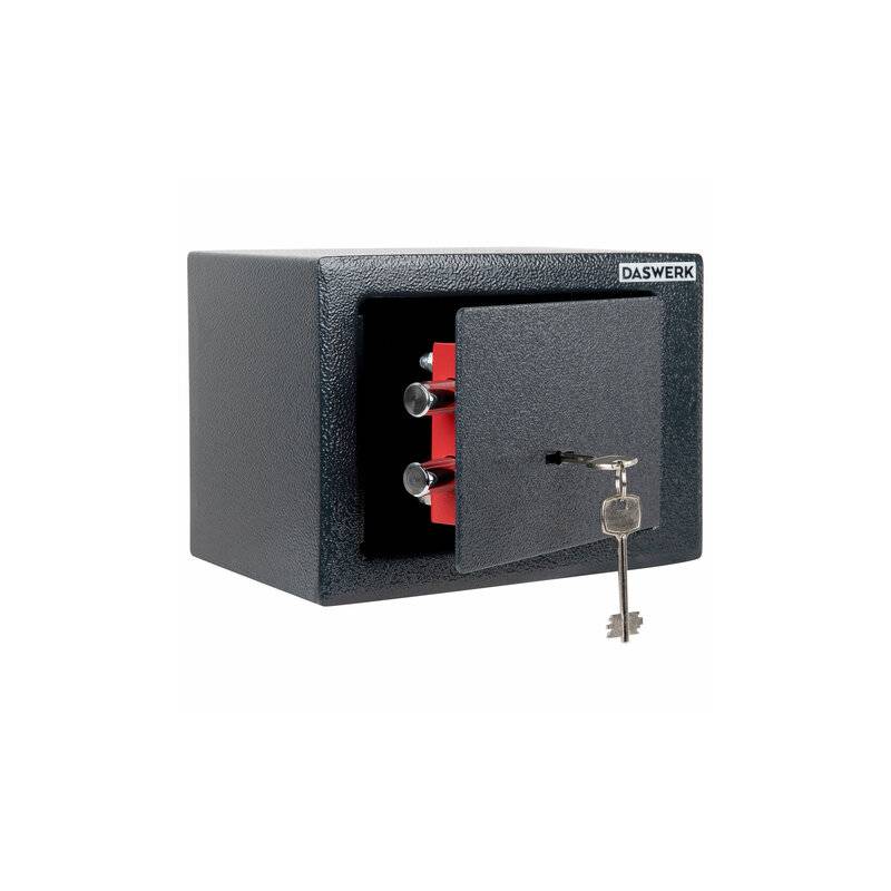 Сейф мебельный DASWERK (ДАСВЕРК) SC-170KL (170х230х170 мм), ключевой замок, графит, 291337 главное фото