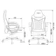 Кресло игровое геймерское Бюрократ VIKING 6 KNIGHT B FABRIC черный крестовина металл. Фото товара с разных ракурсов.