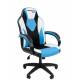 Офисное кресло Chairman Game 17 Россия экокожа черный/голубой/белый главное фото в маленьком размере